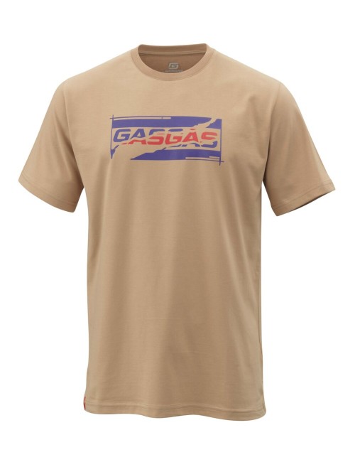 T-SHIRT GASGAS HOMME "UNITED TEE LIGHT BROWN" (2024)