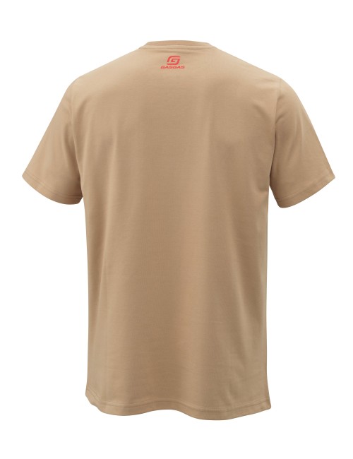 T-SHIRT GASGAS HOMME "UNITED TEE LIGHT BROWN" (2024)