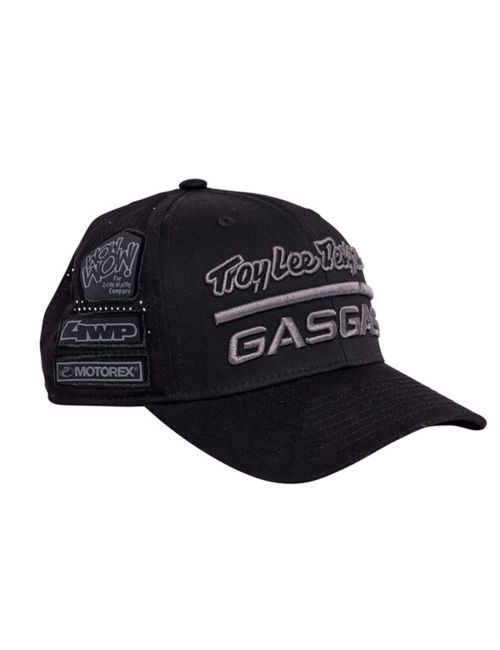 CASQUETTE "TROY LEE DESIGNS GASGAS TEAM CURVED  CAP"  BLACK (2024)