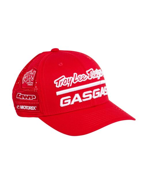 CASQUETTE "TROY LEE DESIGNS GASGAS TEAM CURVED  CAP" RED (2024)