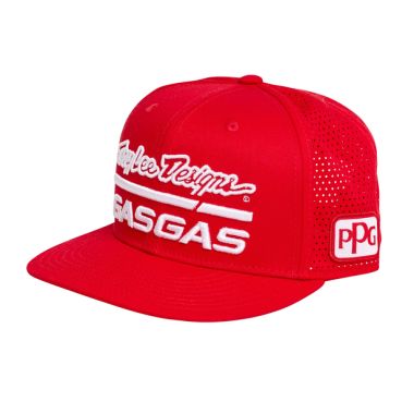 CASQUETTE "TROY LEE DESIGNS GASGAS TEAM FLAT CAP" RED (2024)