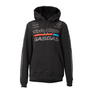 SWEAT A CAPUCHE HOMME "TROY LEE DESIGNS GASGAS TEAM HOODIE" BLACK (2024)