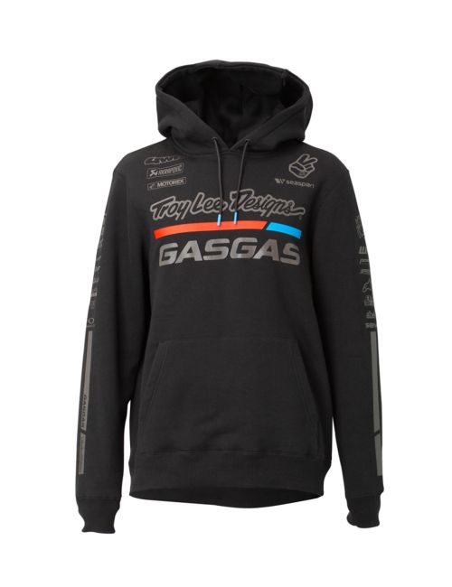 SWEAT A CAPUCHE HOMME "TROY LEE DESIGNS GASGAS TEAM HOODIE" BLACK (2024)