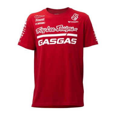 T-SHIRT HOMME"TROY LEE DESIGNS GASGAS TEAM TEE" RED (2024)