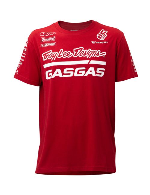 T-SHIRT HOMME"TROY LEE DESIGNS GASGAS TEAM TEE" RED (2024)