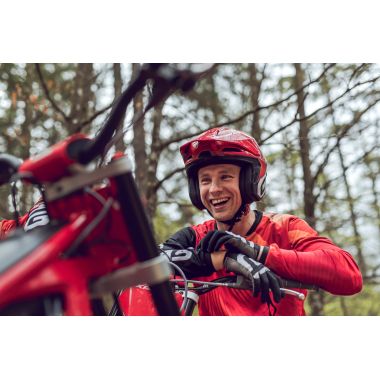 Gants moto Trial Unisexe GASGAS "Nano Tech Gloves" Rouge