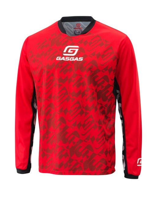 Maillot moto Trial GASGAS "TECH SHIRT" Rouge BY HEBO